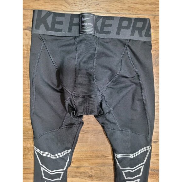 Nike Pro Youth Boys Size Medium Dri-Fit Tight Fit Compression Leggings Black M - Picture 10 of 10